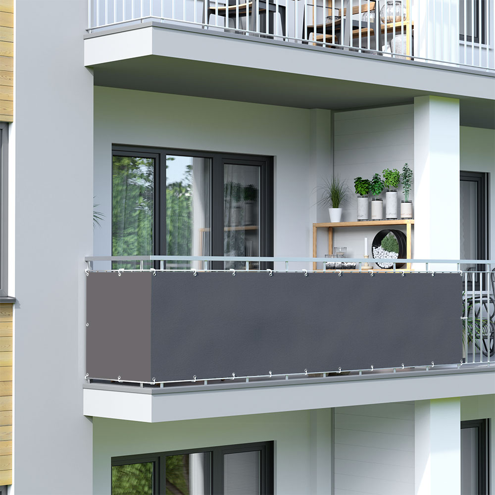 Brise-vue pour balcon, tissu imperméable