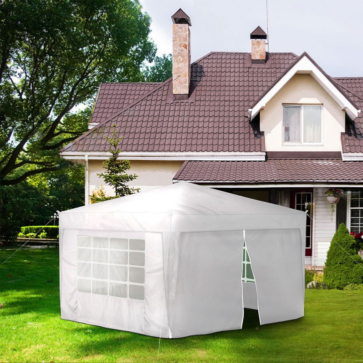 Rideau supplémentaire avec fermeture éclair pour tonnelle Basic et Premium, 295 x 195 cm