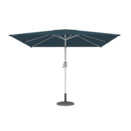Parasol droit orientable carré, 3x3 m, Vert