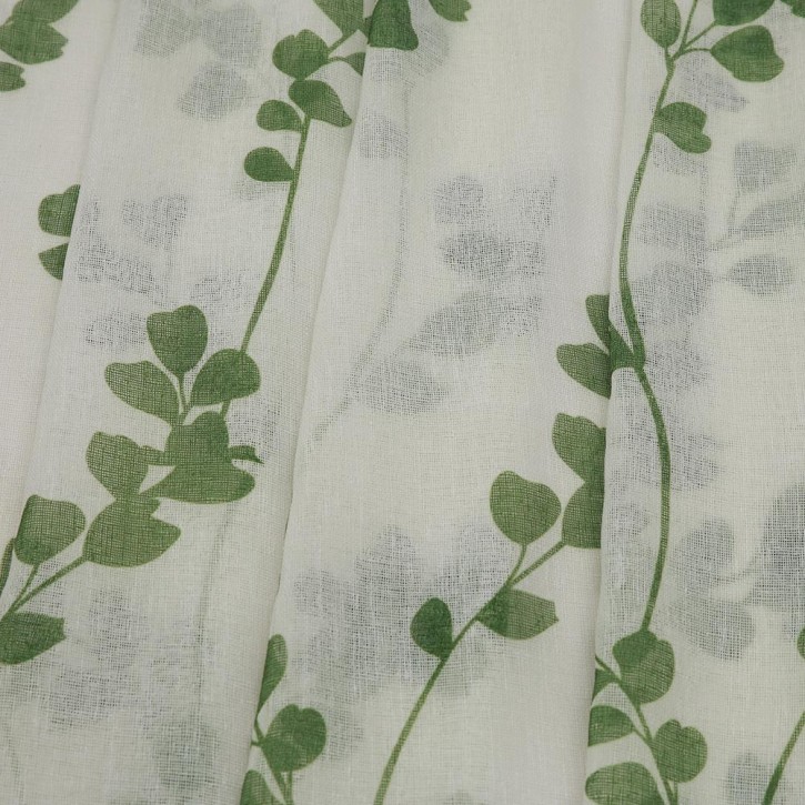 Voilage à oeillets motif feuille Tilia