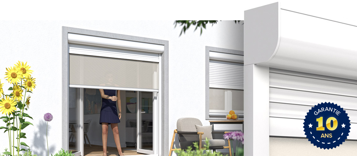 Volet roulant rénovation avec store intégré  Volets Roulants  Volets