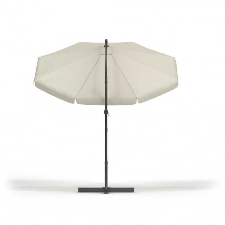 Parasol déporté rond avec housse de protection 3 m