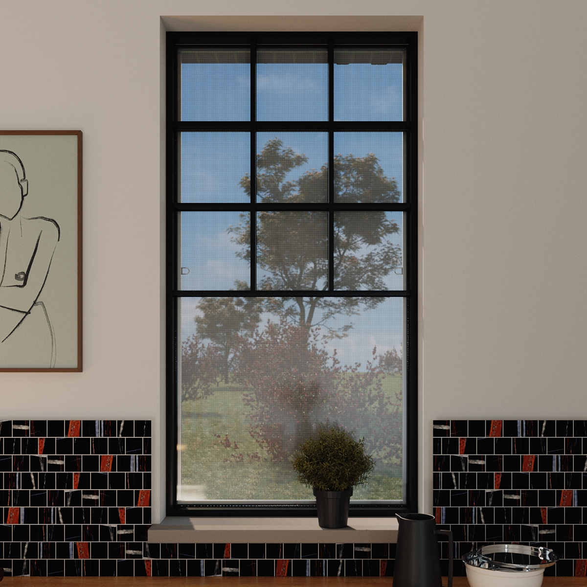 Moustiquaire cadre fixe pour fenêtre