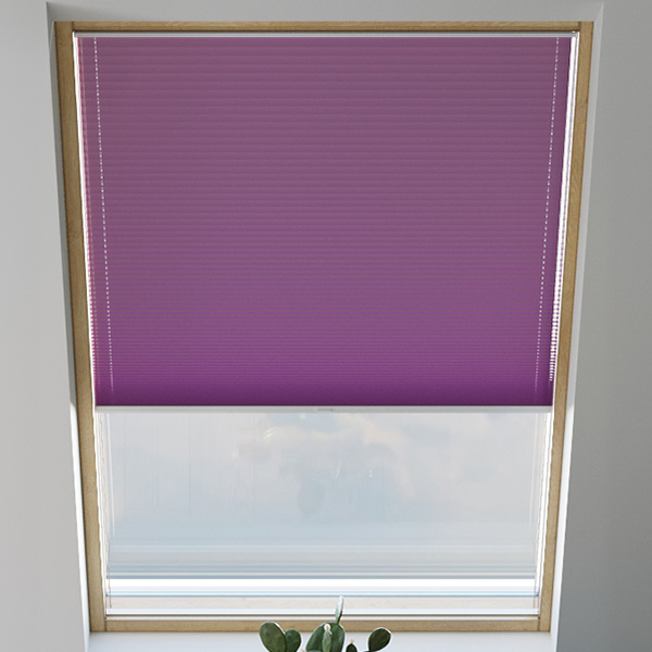  Store plissé pour fenêtre de toit, thermo-isolant, sur mesure, Concerto Violet 