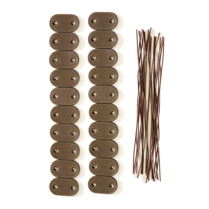 Kit de fixation pour canisses en PVC
