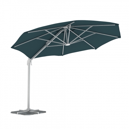 Parasol déporté rond 3,5 m, Vert