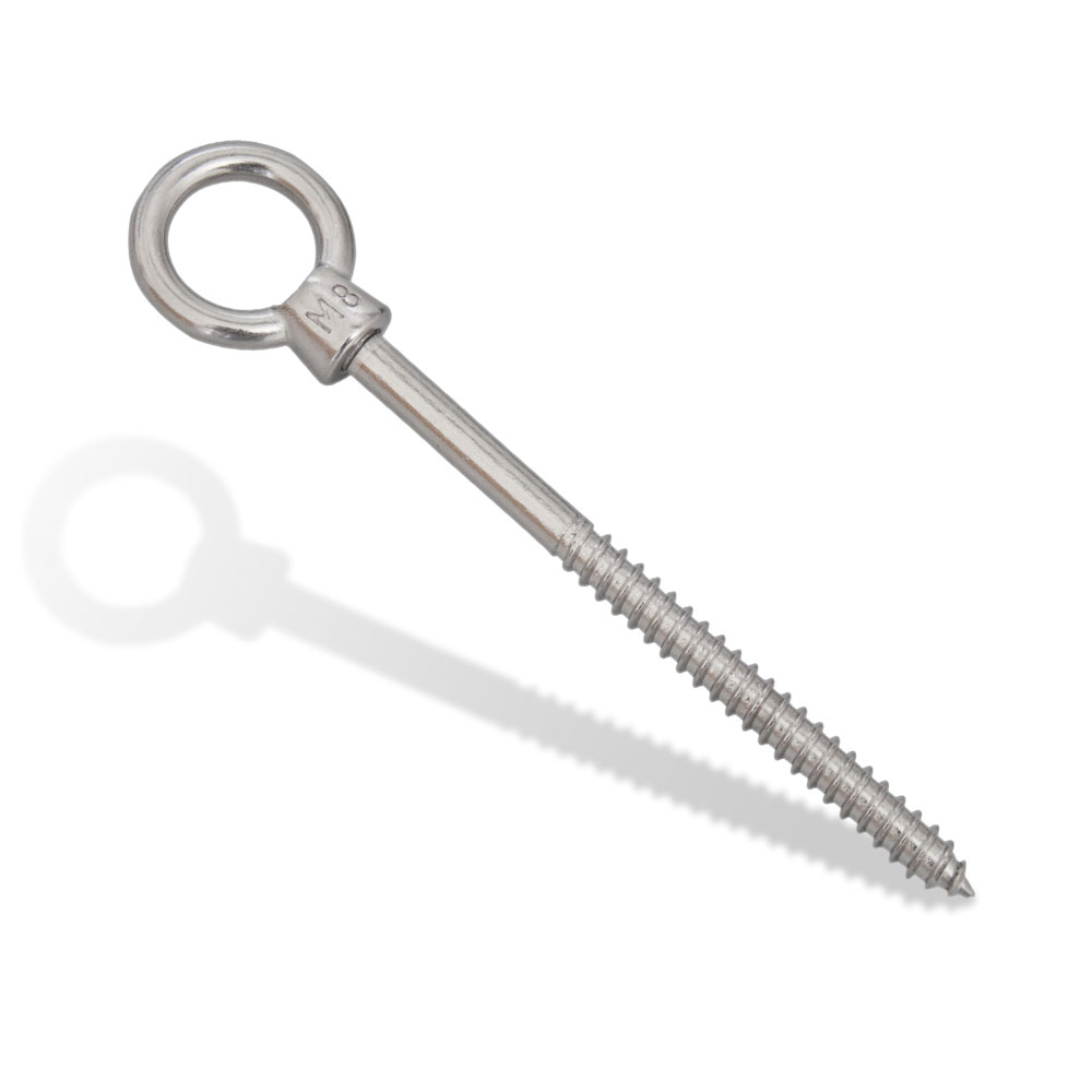 Oeil de tendeur pour le bois, acier inoxidable