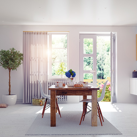 Batiste material curtain