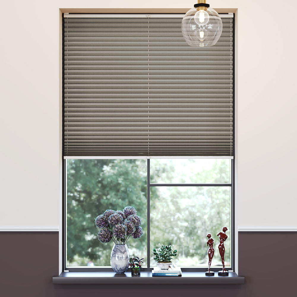 Store plissé occultant, Sur mesure, Premium, Lily Cappuccino