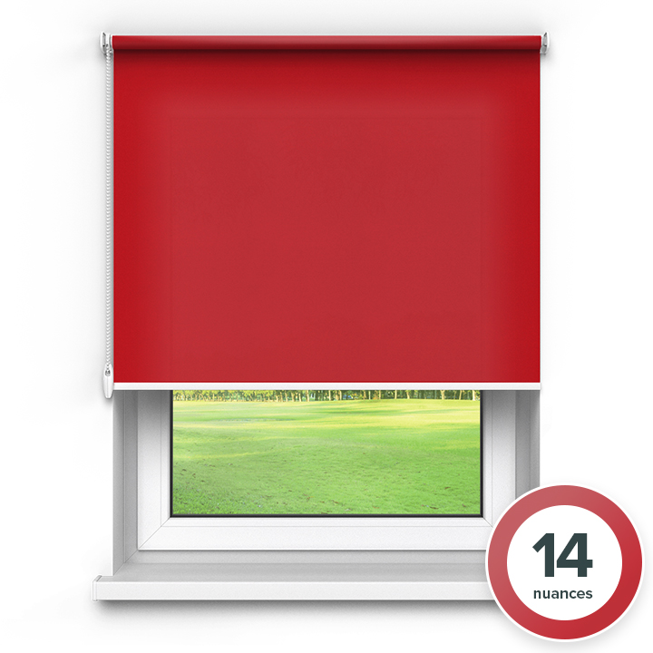  Store Enrouleur Tamisant Sans Coffre, Rouge