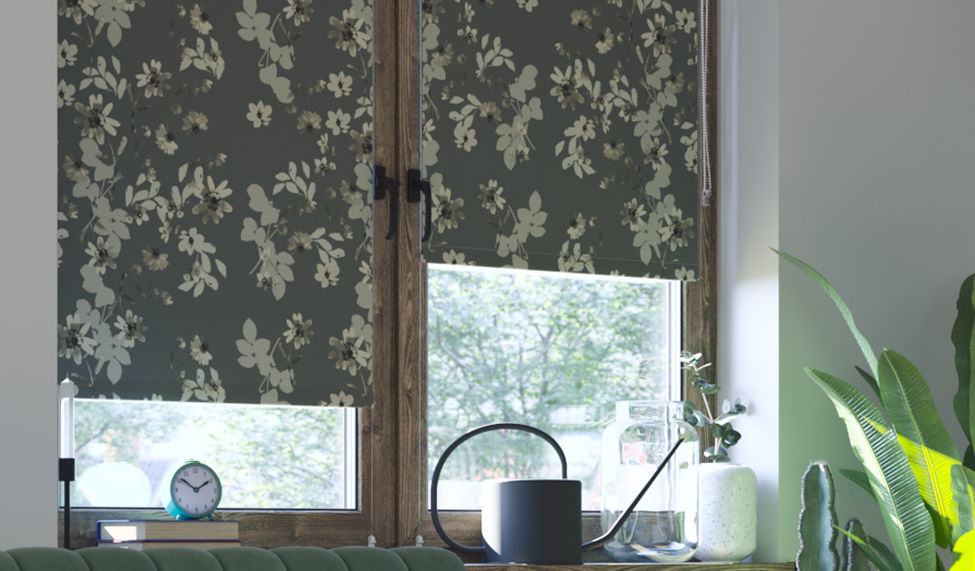 Stores enrouleurs à motifs pour une déco campagne