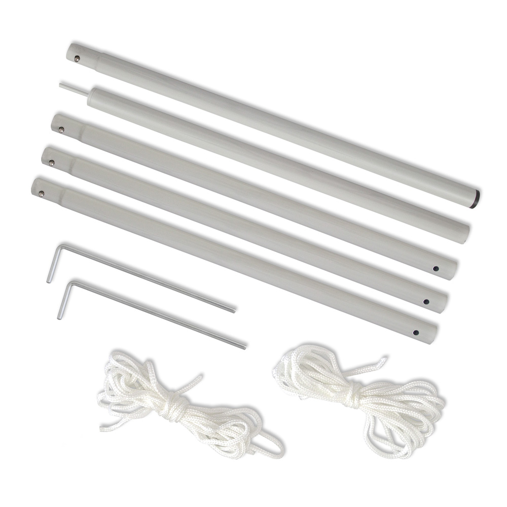 Mât pliable pour voile d'ombrage