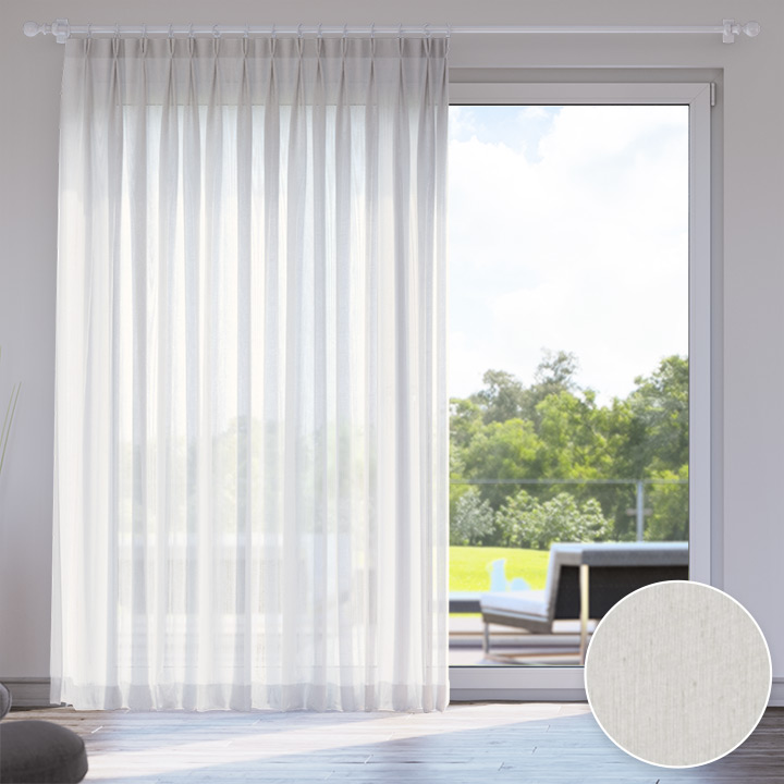 Rideau voile, Sur Mesure, Easy, Gris Perle
