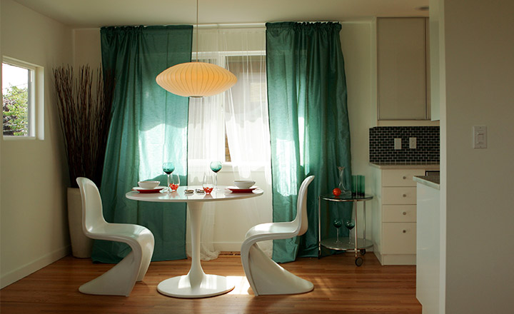 Rideaux dans le salon