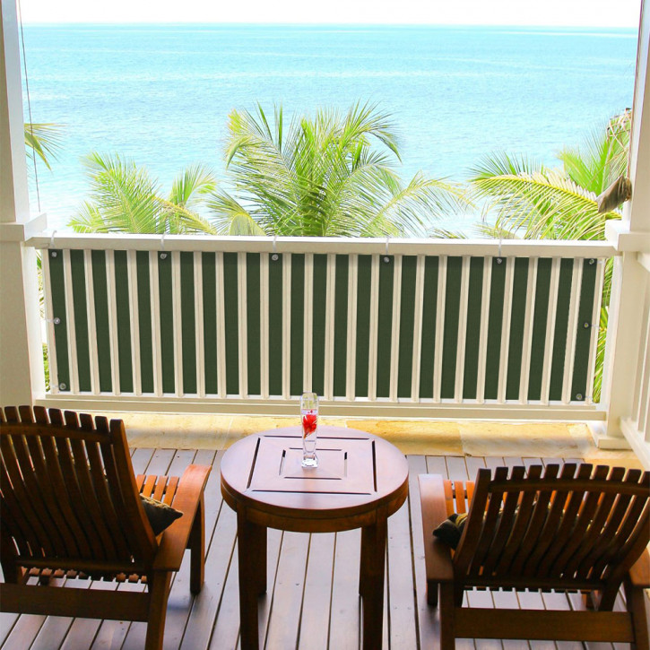 Brise-vue pour balcon, tissu imperméable