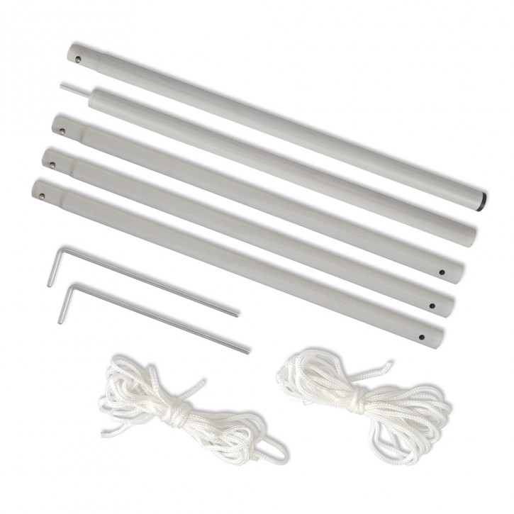 Mât pliable pour voile d'ombrage