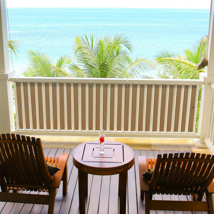 Brise-vue pour balcon, tissu imperméable