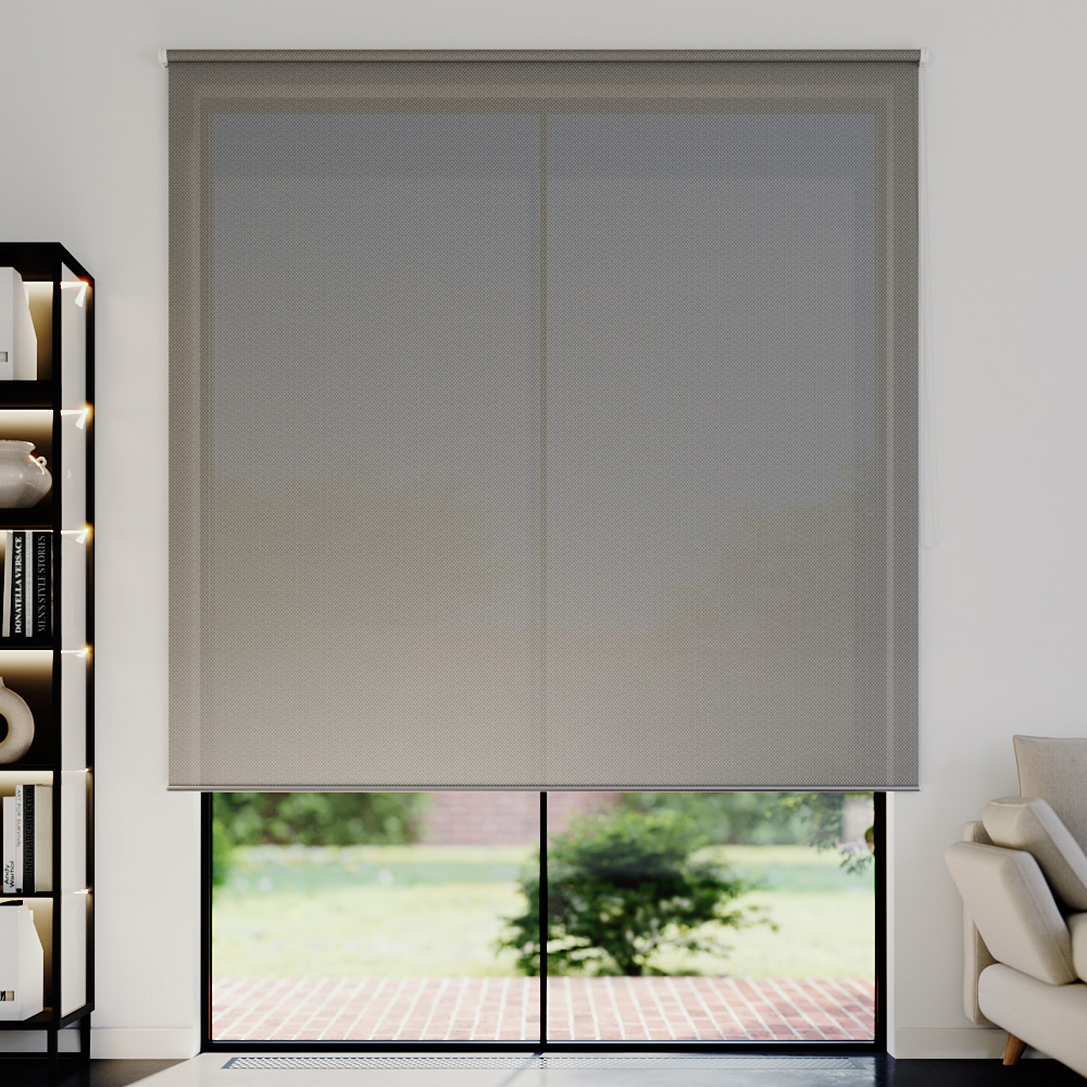 Store enrouleur screen, Sur mesure, Elara Gris mélangé