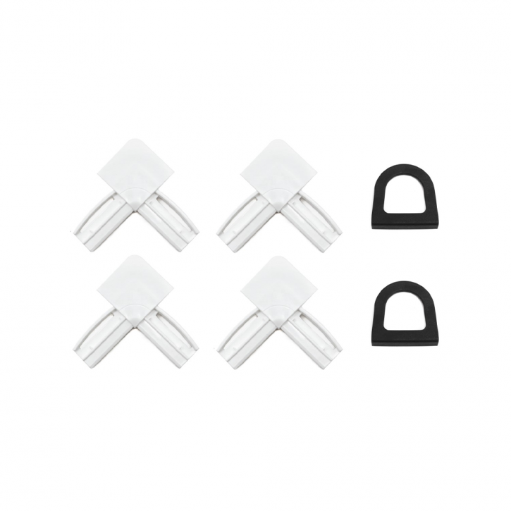 Lot d'accessoires pour profils cadre fixe