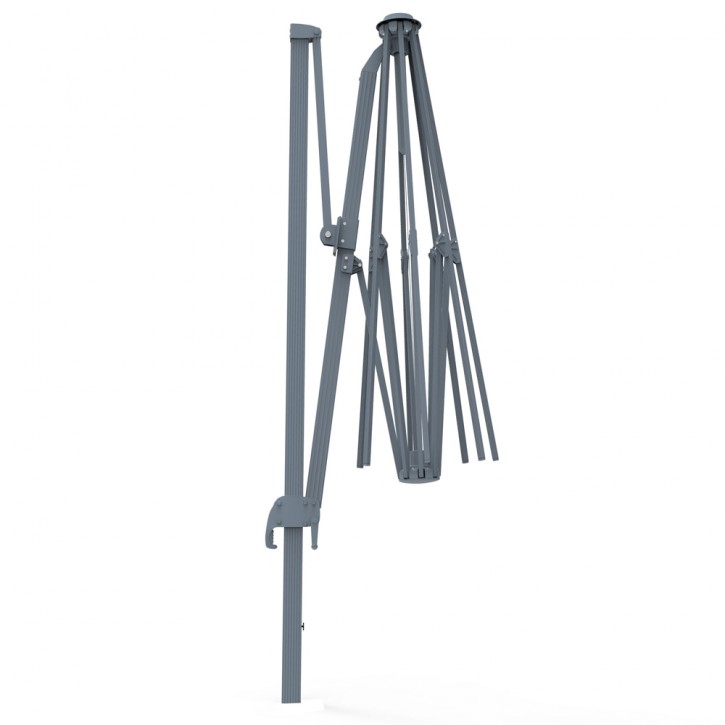 Mât en aluminium pour parasol déporté rectangulaire Parapenda, 4x3 m