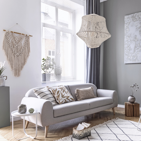 Rideaux occultant dans un salon