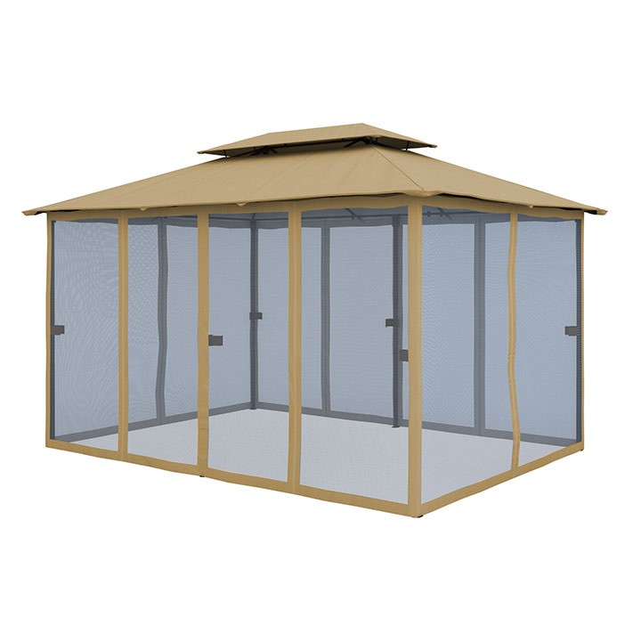 Rideaux supplémentaires pour tonnelle Comfort, 3x4 m