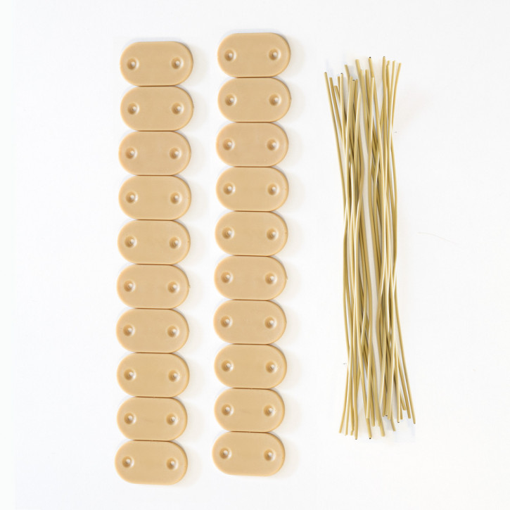 Kit de fixation pour canisses en PVC