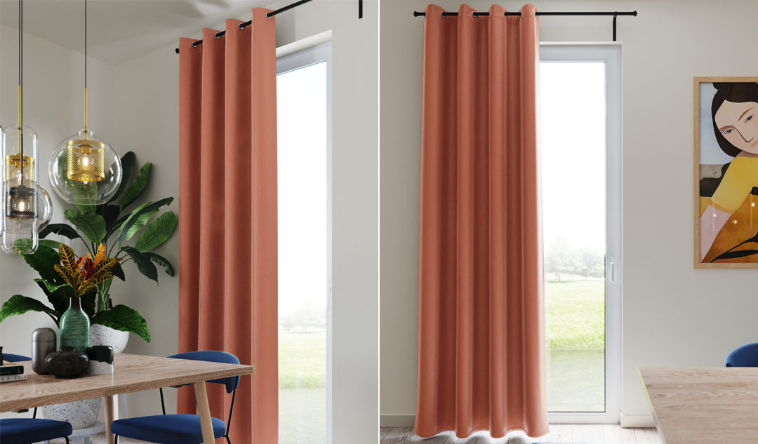 Rideaux orange