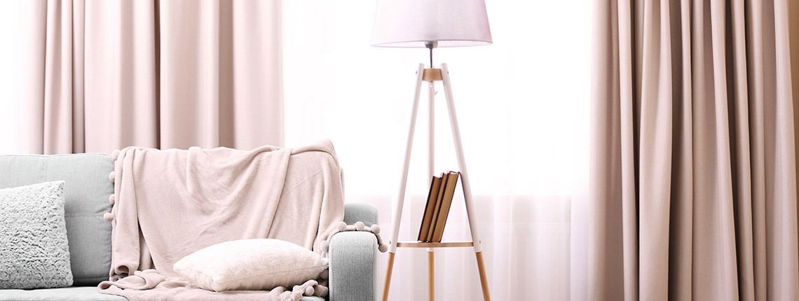 Rideaux dans le salon