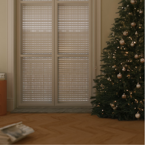 La déco féérique en blanc avec les volets roulants