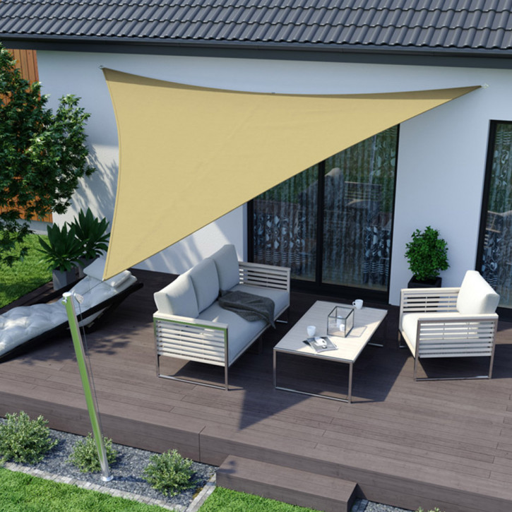 Voile d'ombrage triangulaire, imperméable