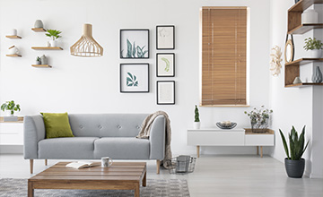 Modern Bedroom bamboo Blind