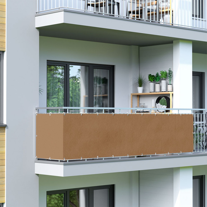 Brise-vue pour balcon, tissu respirant