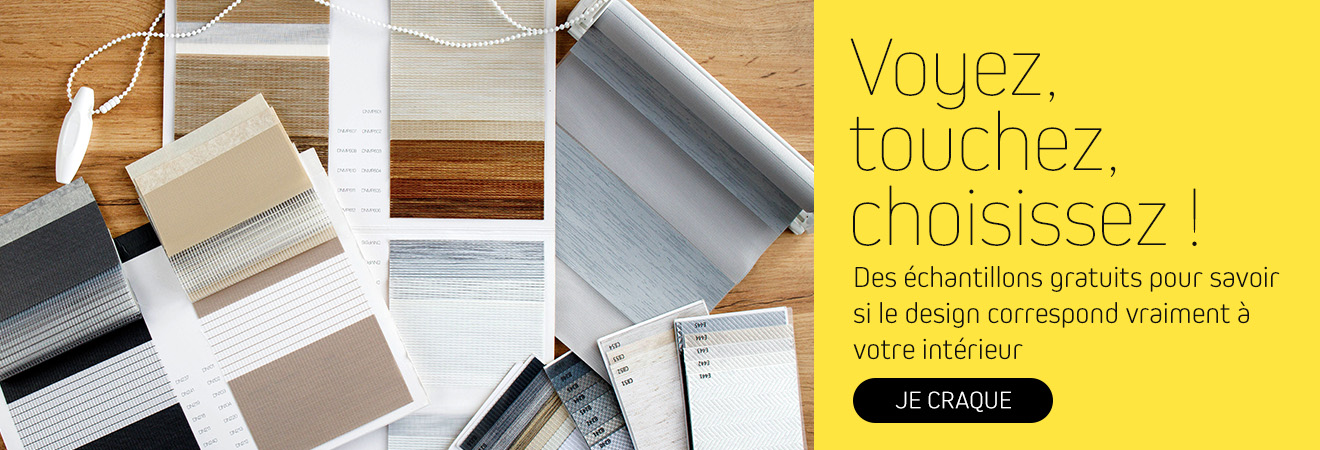 Des échantillons gratuits pour savoir si le design correspond vraiment à votre intérieur