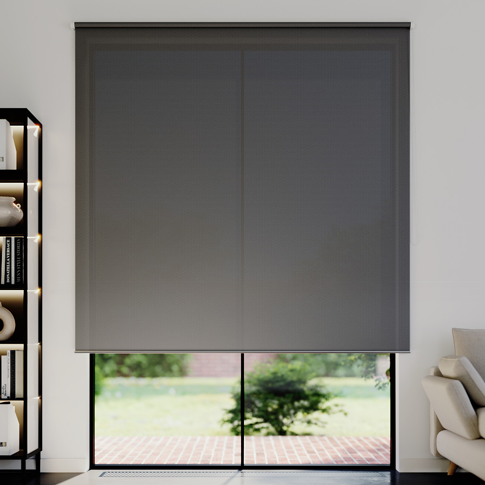 Store enrouleur screen, Sur mesure, Narvi Gris fer