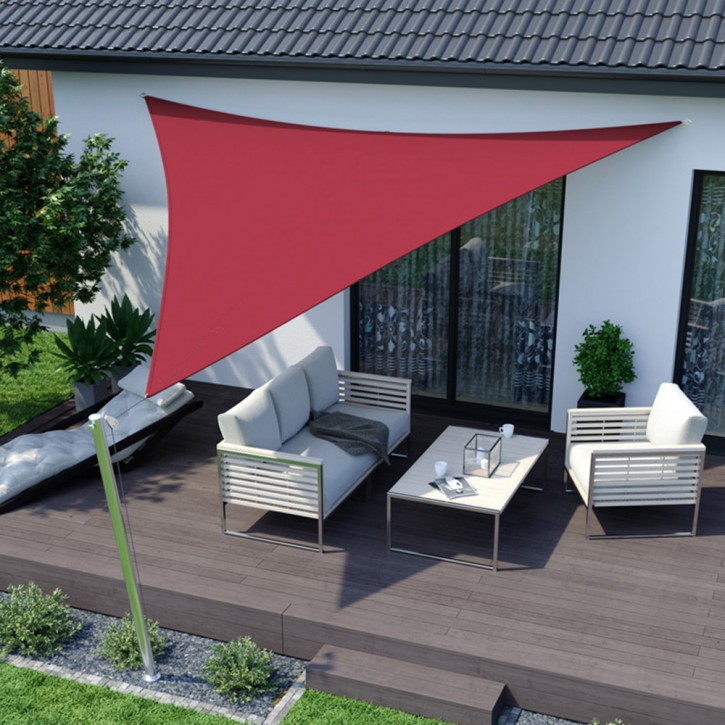 Voile d'ombrage triangulaire, imperméable