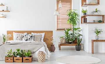 Modern Bedroom bamboo Blind