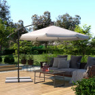 Podgląd: Parasol déporté rond avec housse de protection 3 m Avant-première: Parasol déporté rond avec housse de protection 3 m