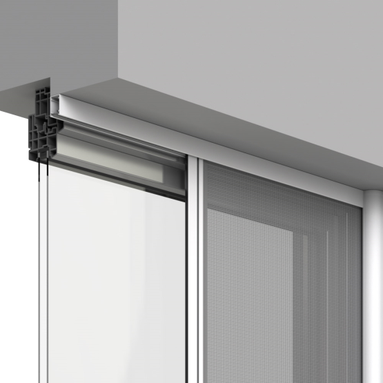 Moustiquaire enroulable pour porte deux vantaux