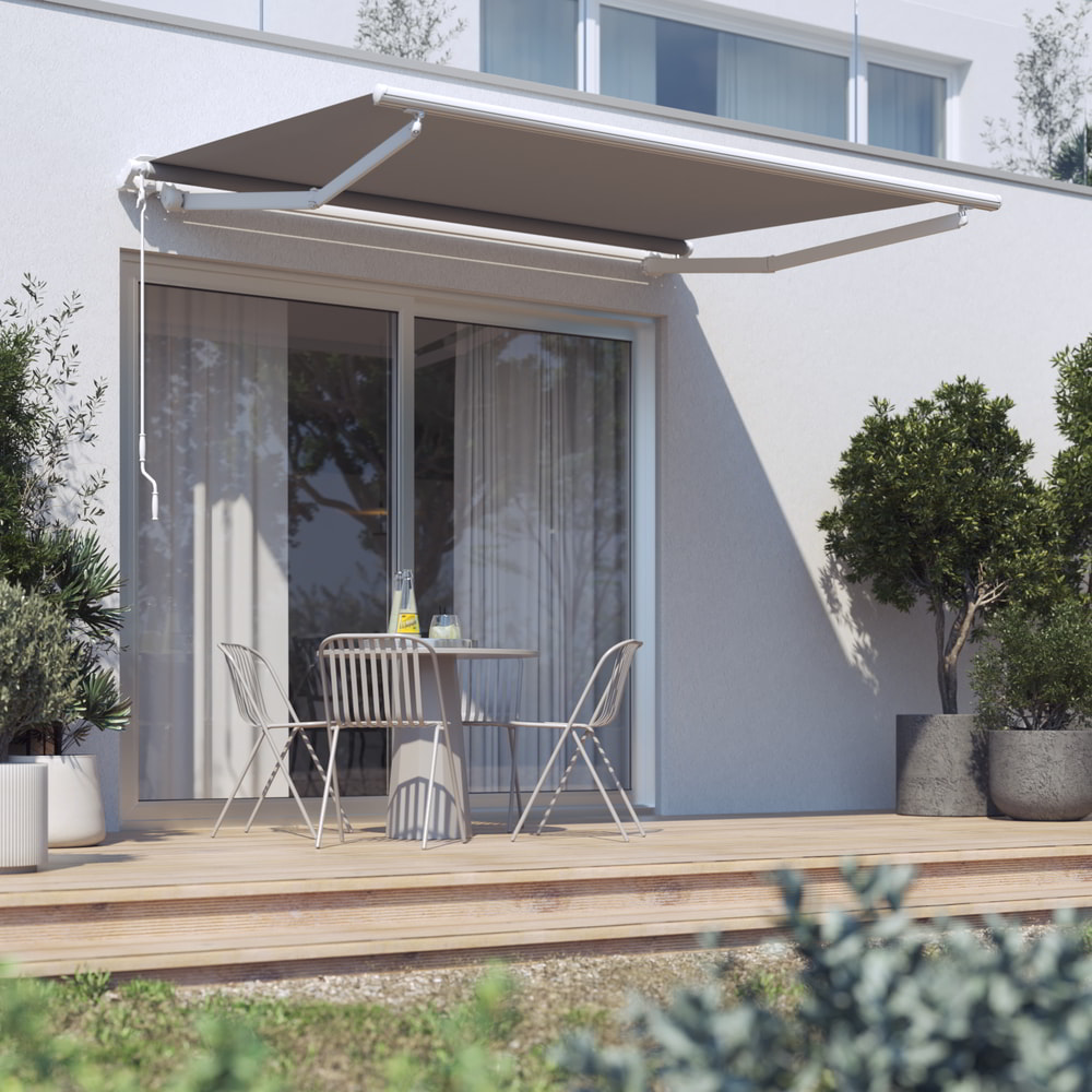 Store banne Barcelona, Sur mesure, Jeans foncé