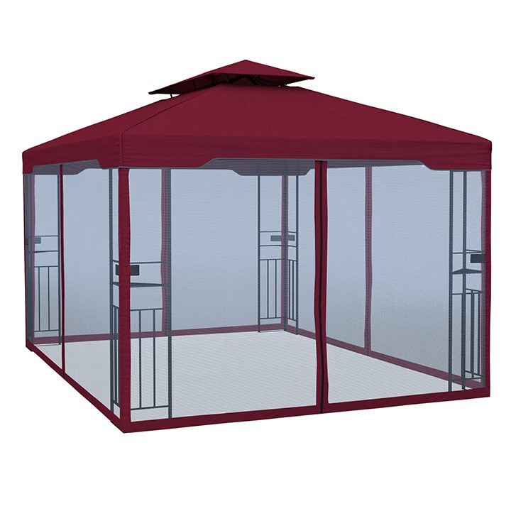 Rideaux supplémentaires pour tonnelle Delux, 3x4 m