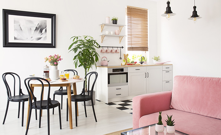 Bamboo roll up blinds