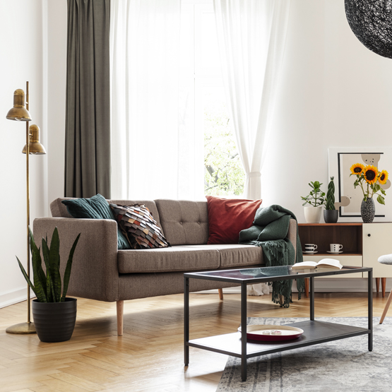 Rideaux occultant dans un salon