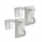Avant-première: Clips Easyfit pour les stores en bambou, blancs, 2 pièces