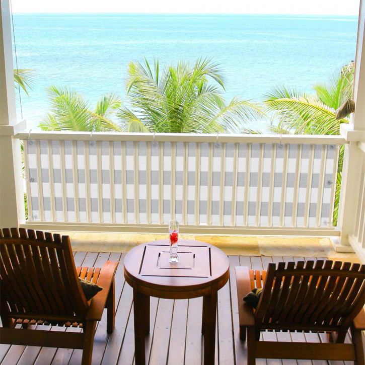 Brise-vue pour balcon, tissu respirant
