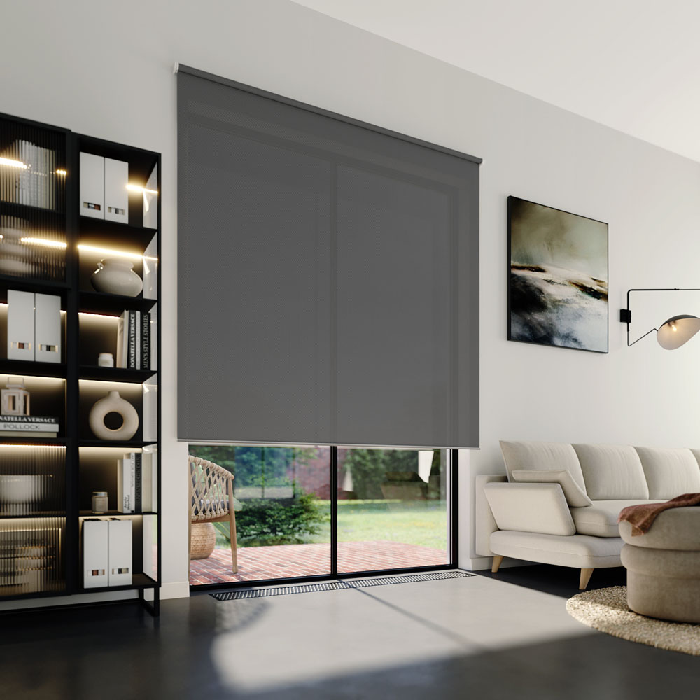 Store enrouleur screen, Sur mesure, Narvi Gris perle