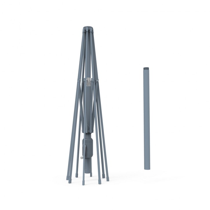 Mât en aluminium pour parasol droit rond Interpara 3,5 m