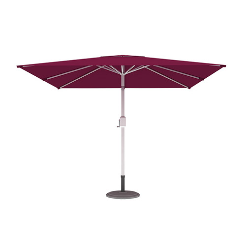 Parasol droit orientable carré, 3x3 m, Bordeaux