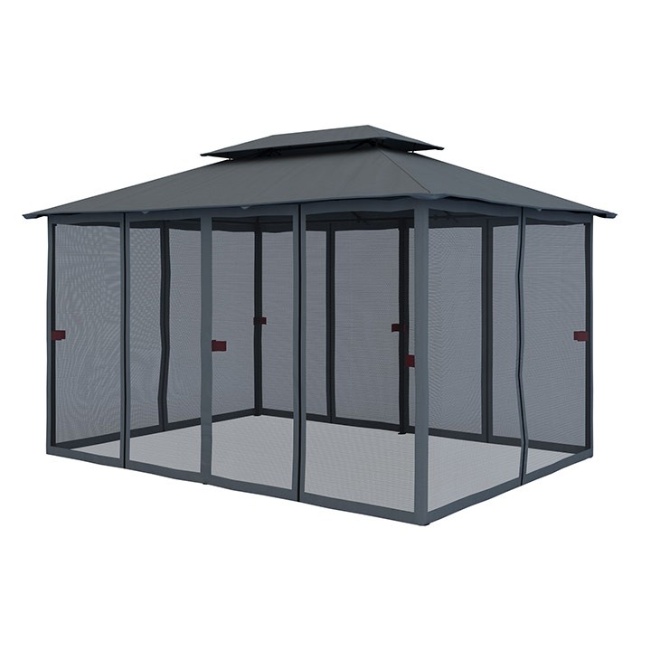 Rideaux supplémentaires pour tonnelle Comfort, 3x4 m