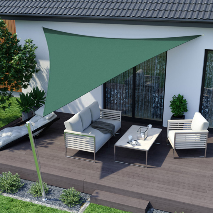 Voile d'ombrage triangulaire, tissu respirant